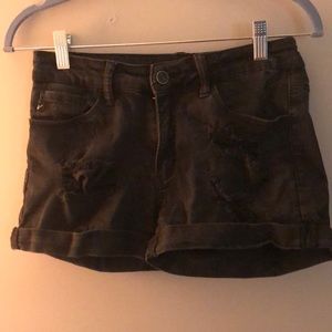 Black shorts, size 27